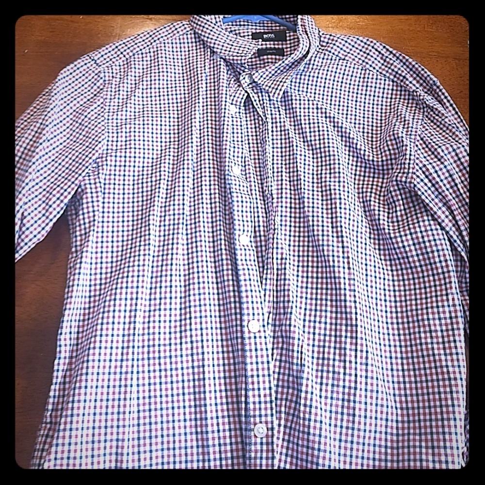 Hugo boss button up size large